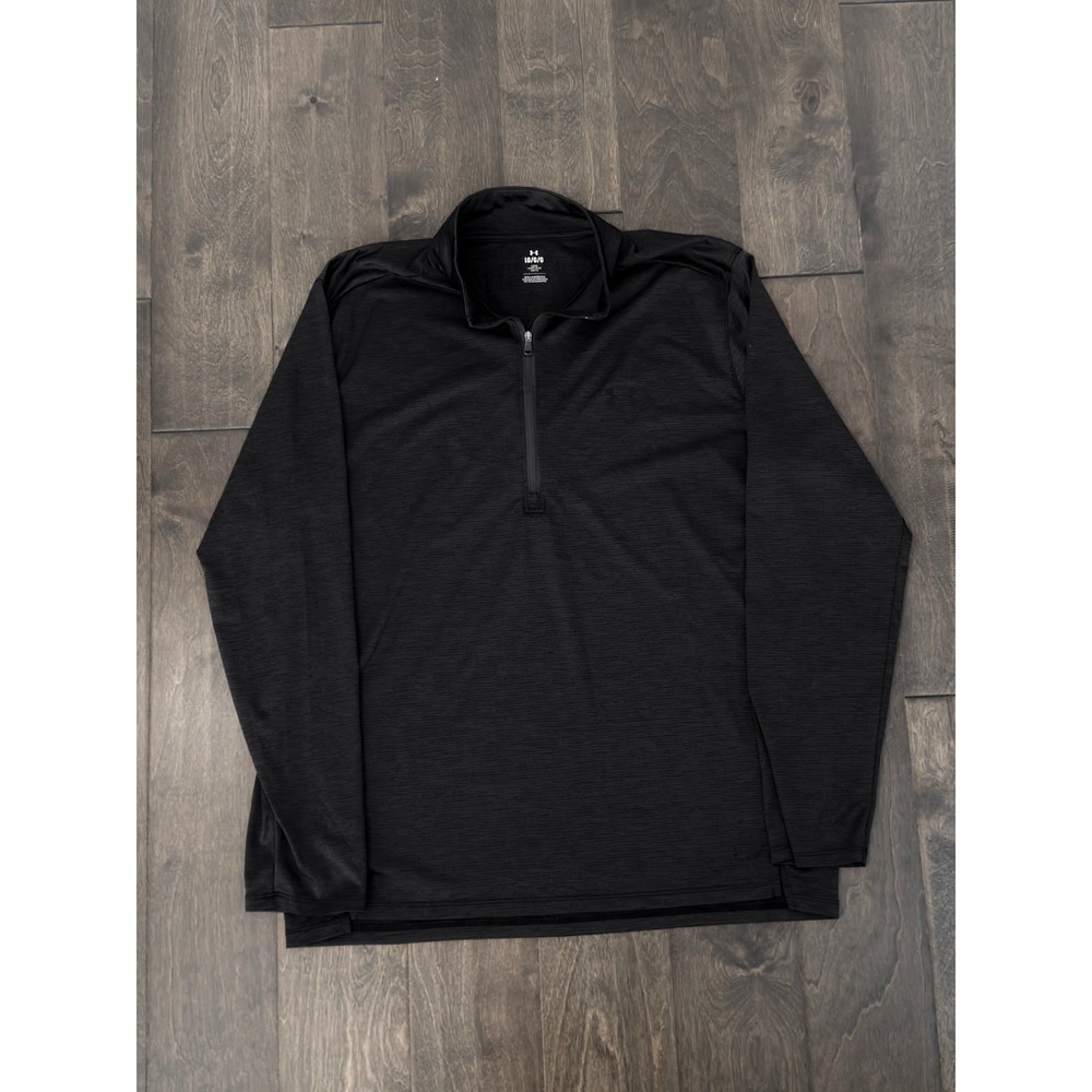 Under Armour Quarter-Zip Pullover Mens Size L Gray Performance Loose Fit Stretch